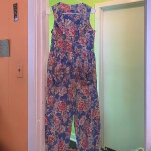 Vintage Laura Ashley Floral Jumpsuit